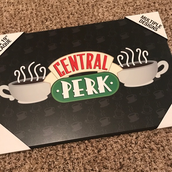 NWT Friends Tv Show Central Perk black Wall Art size 13” x 19” wall sign - Picture 8 of 8